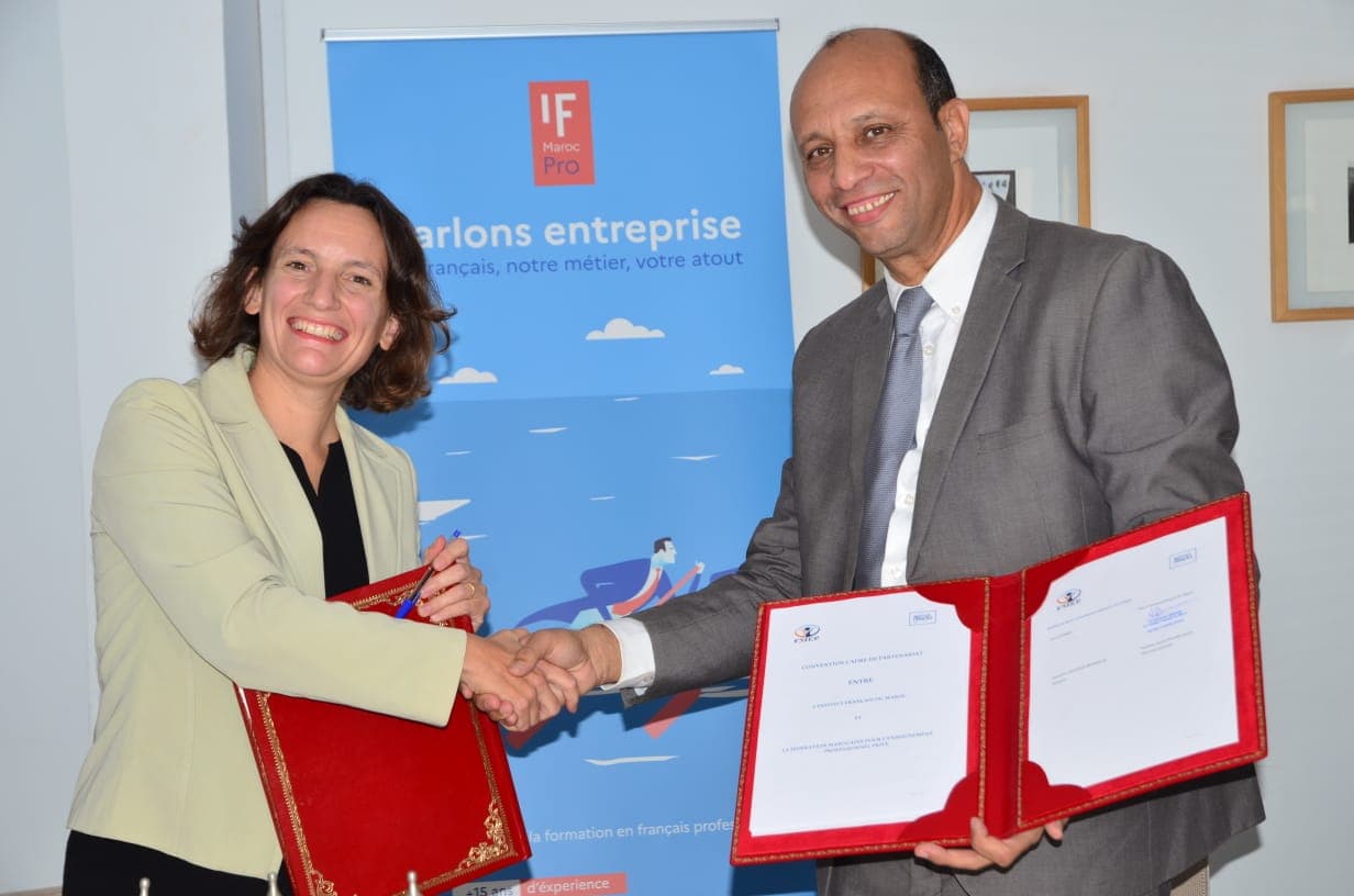 Signature de la convention-cadre avec l'Institut français du Maroc